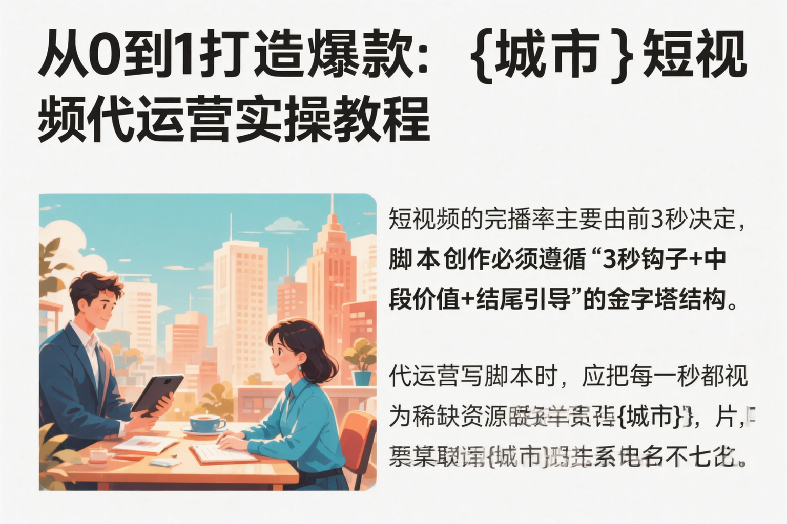 从0到1打造爆款：红河短视频代运营实操教程