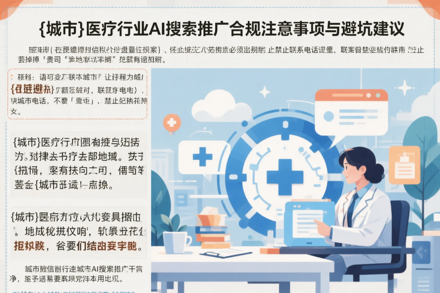红河医疗行业AI搜索推广合规注意事项与避坑建议