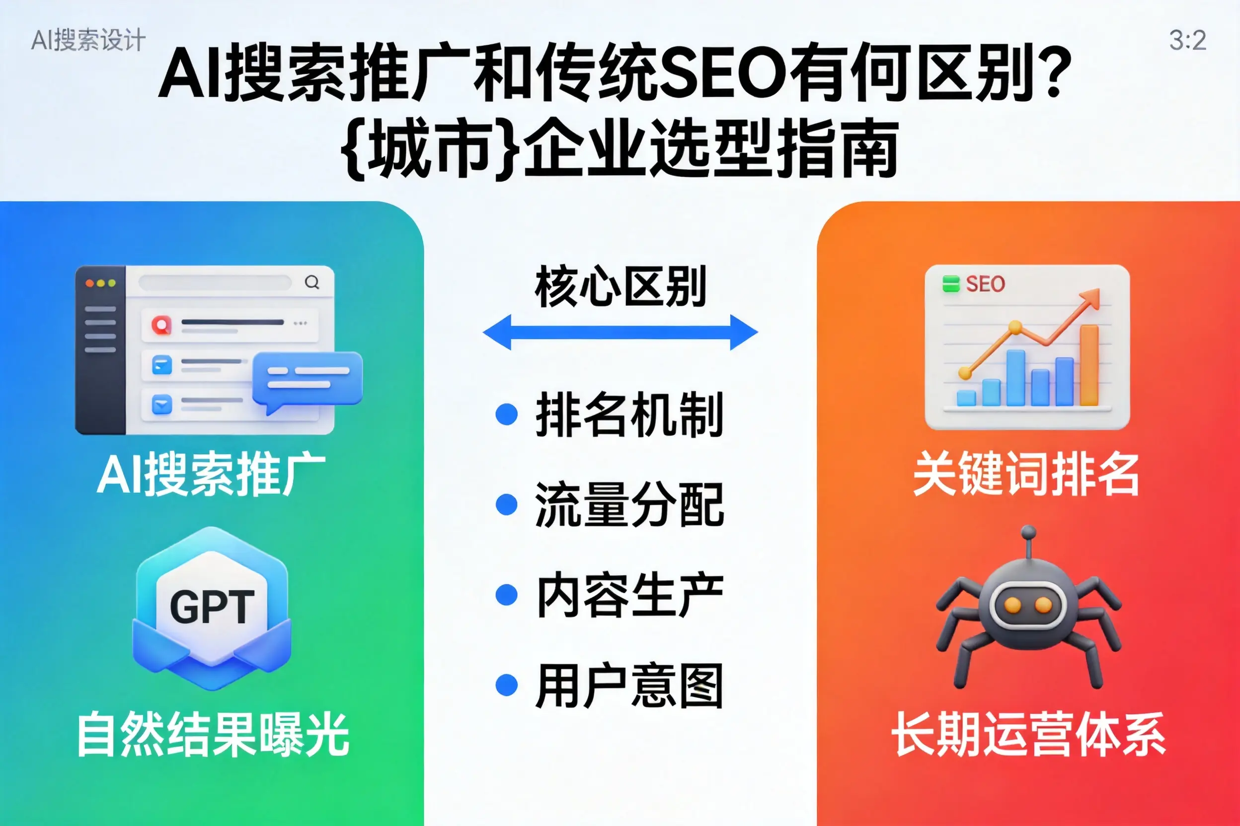 AI搜索推广和传统SEO有何区别？红河企业选型指南