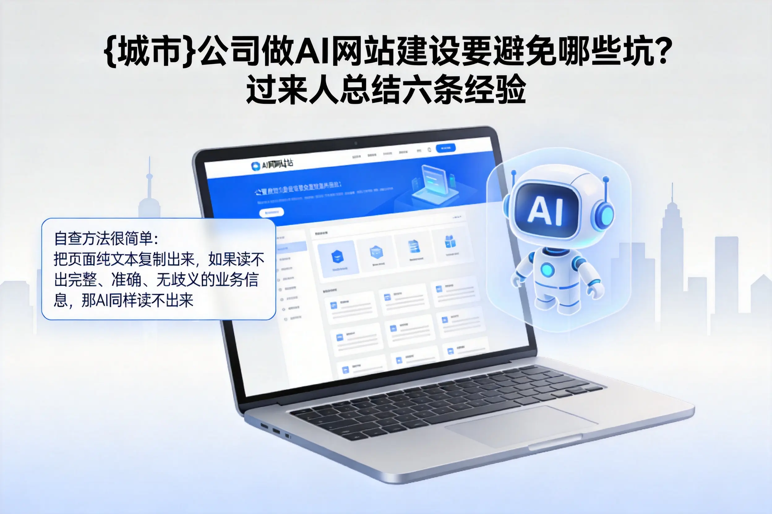 红河公司做AI网站建设要避免哪些坑？过来人总结六条经验