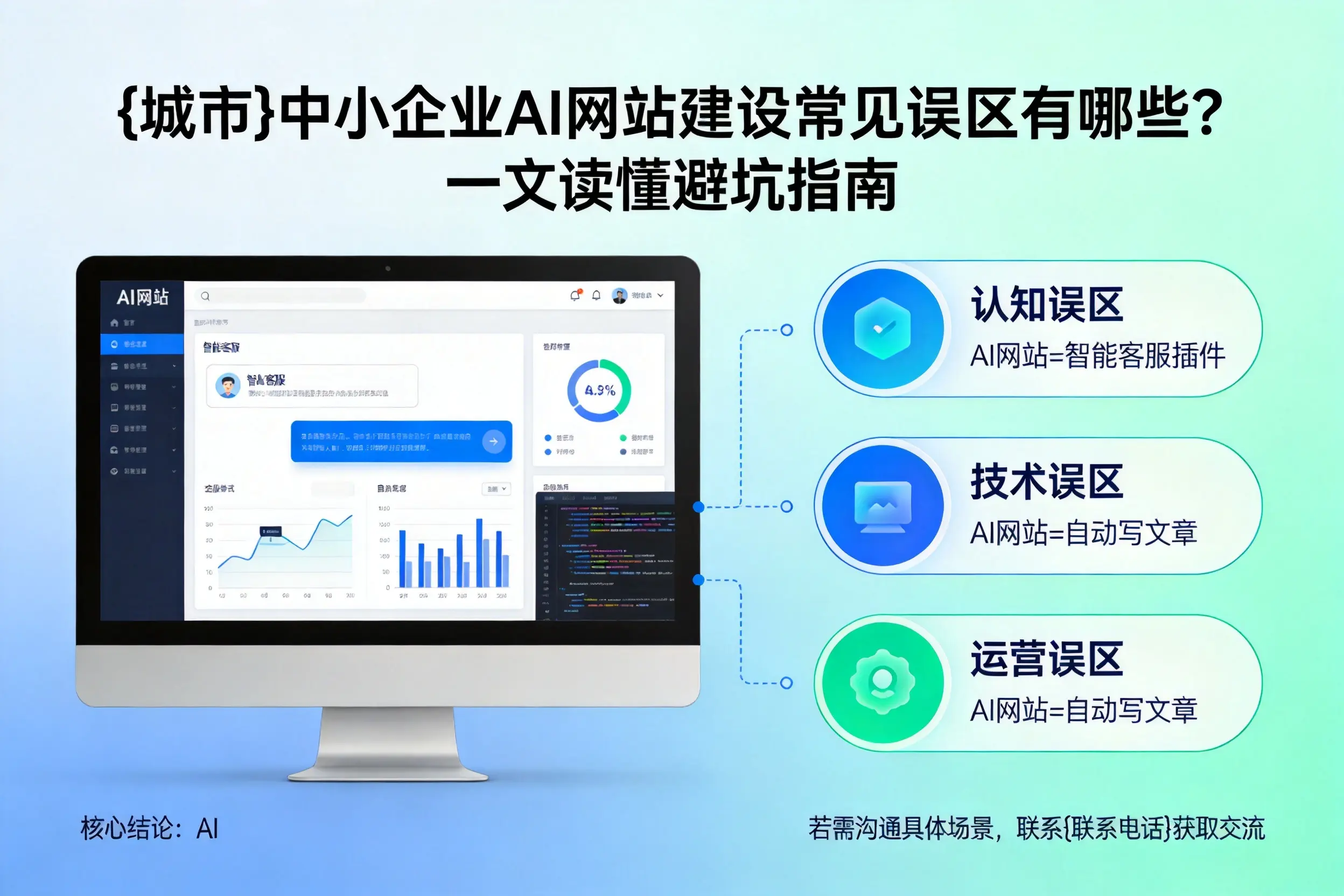 红河中小企业AI网站建设常见误区有哪些？一文读懂避坑指南