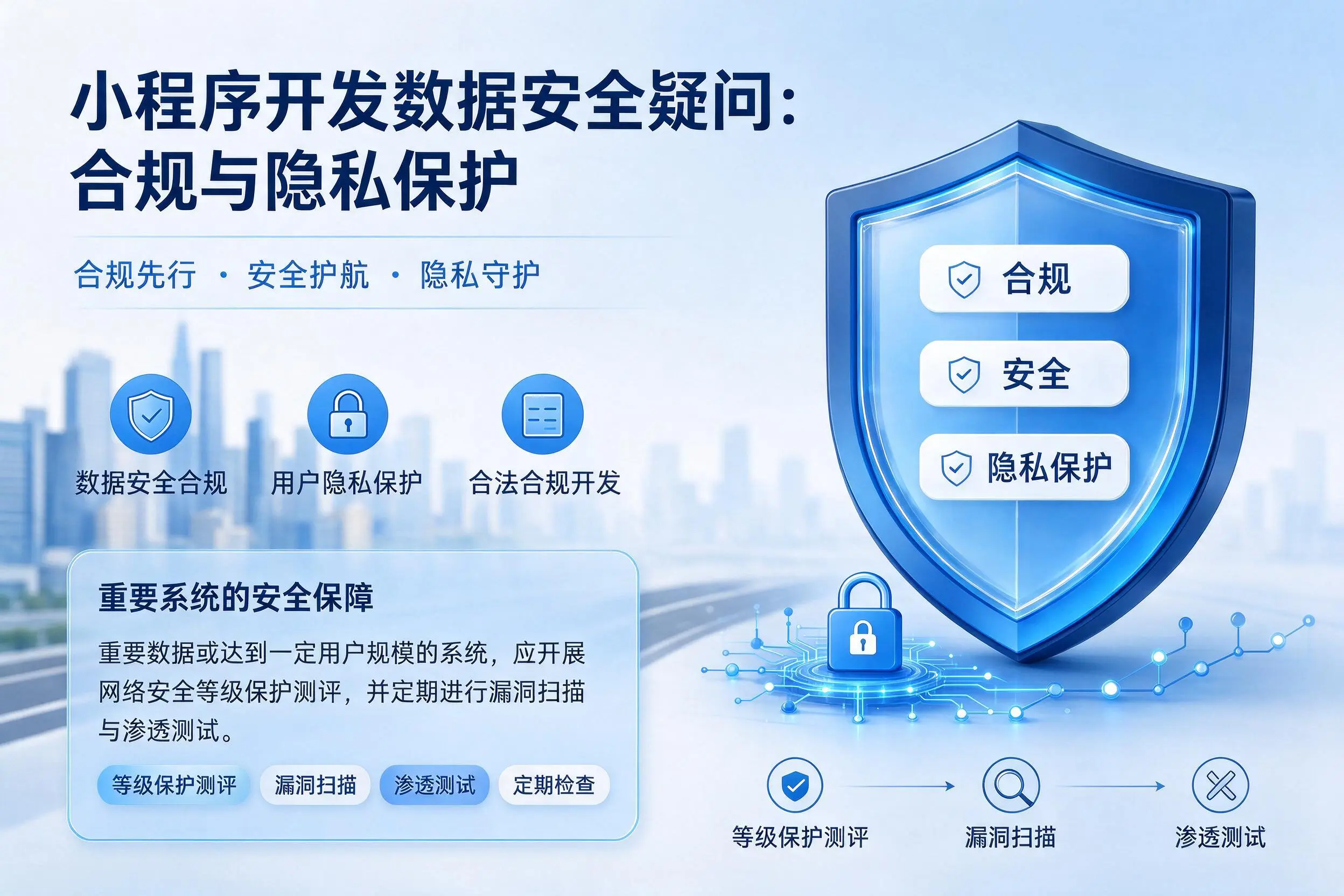 红河小程序开发数据安全疑问：合规与隐私保护