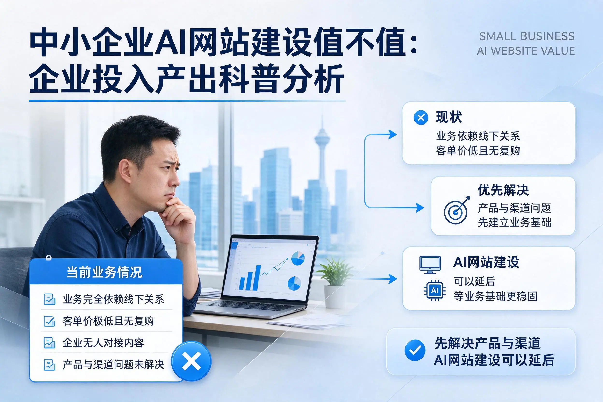 中小企业AI网站建设值不值：红河企业投入产出科普分析