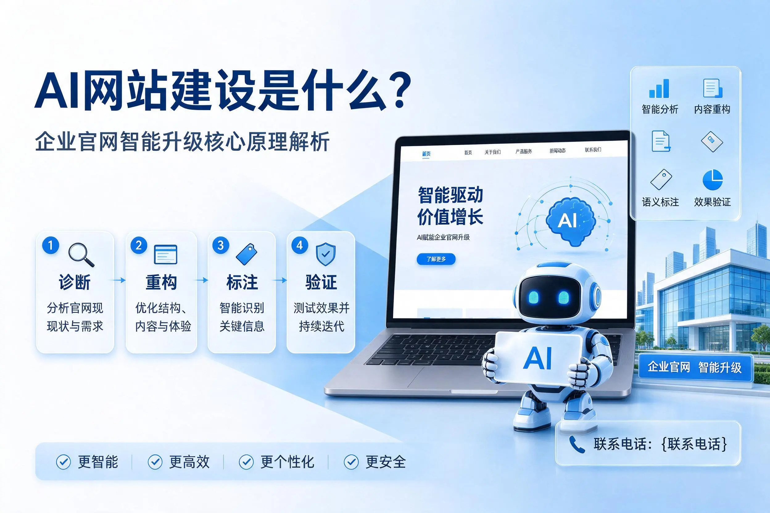 AI网站建设是什么?红河企业官网智能升级核心原理解析