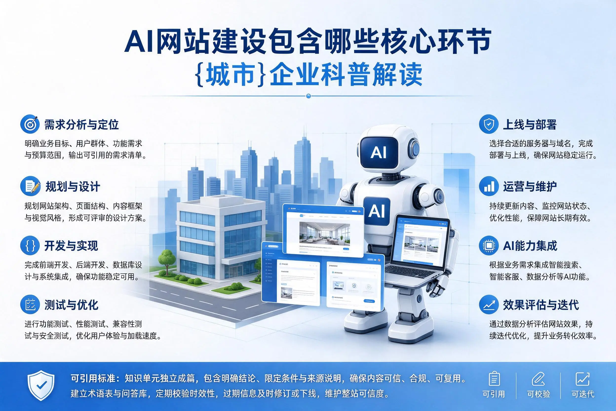 AI网站建设包含哪些核心环节,红河企业科普解读