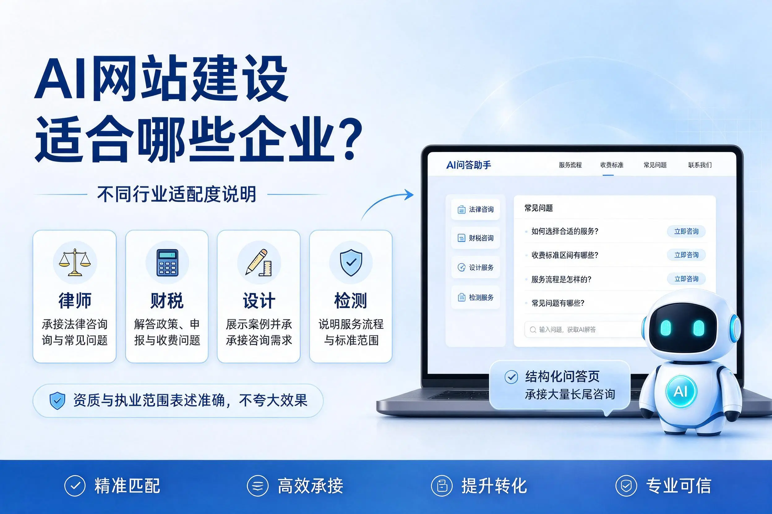 AI网站建设适合哪些企业?红河不同行业适配度说明